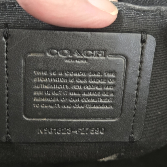 Coach Black Leather Bag - Picture 4 of 8